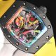 replica richard mille RM 68-01 Tourbillon Cyril Kongo Watch black ceramic case yellow strap  (5)_th.jpg